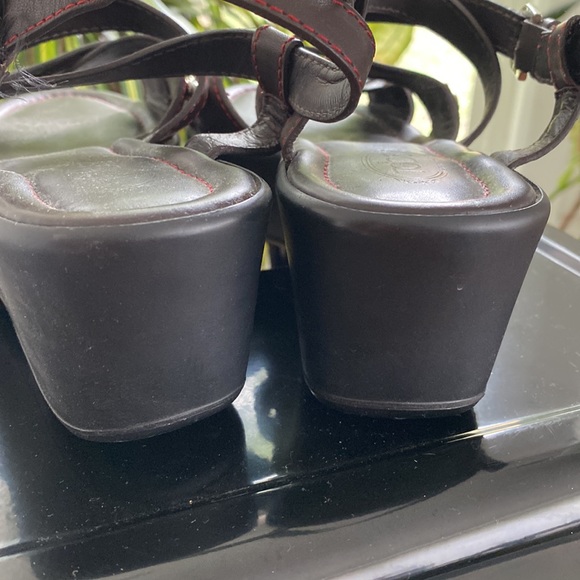 Tods brown 36 platform wedge - Picture 4 of 6